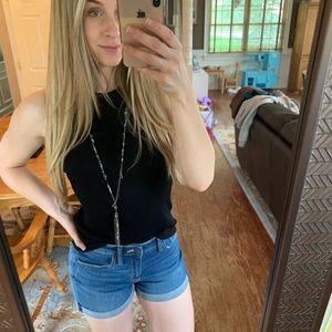 High Waist Jean Shorts